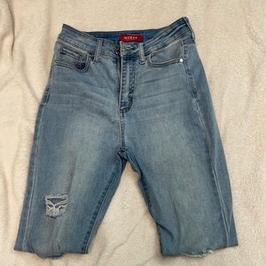 Guess high rise ripped